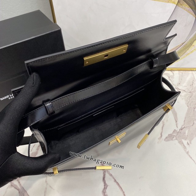 YSL专柜款女包 聖羅蘭經典款Manhattan牙籤紋牛皮法棍包 YSL肩背斜挎包 553742  jjh1115